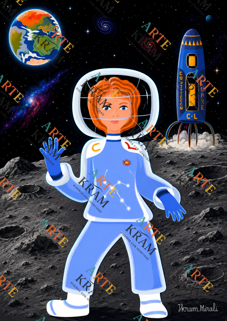 Mujer en el espacio