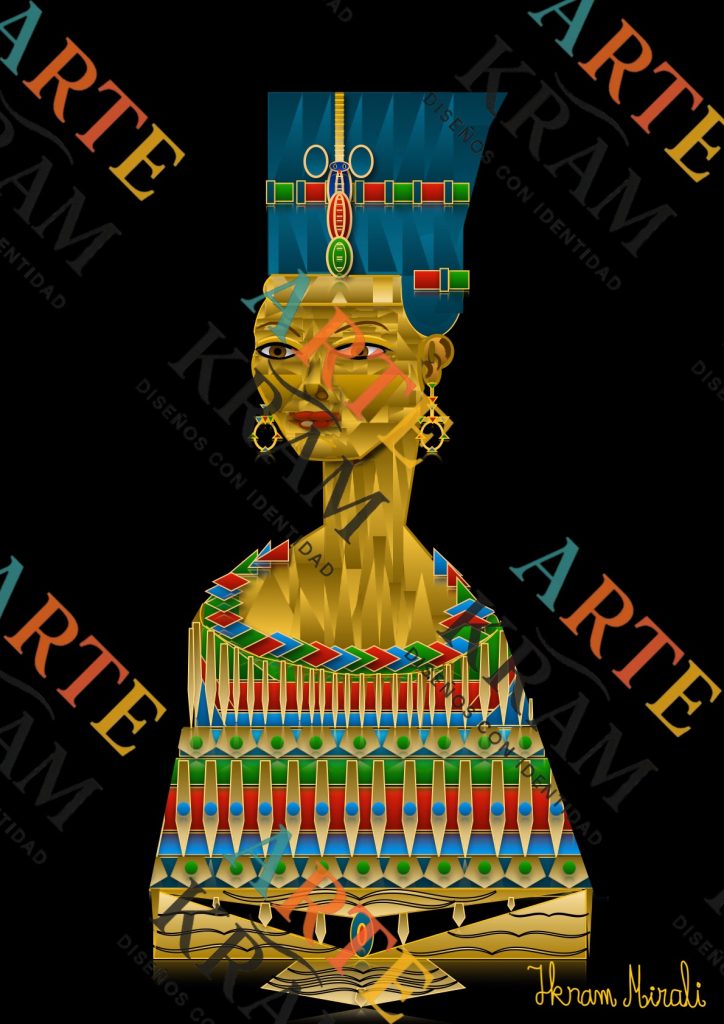 El Busto de Nefertiti — Esculpido en Oro